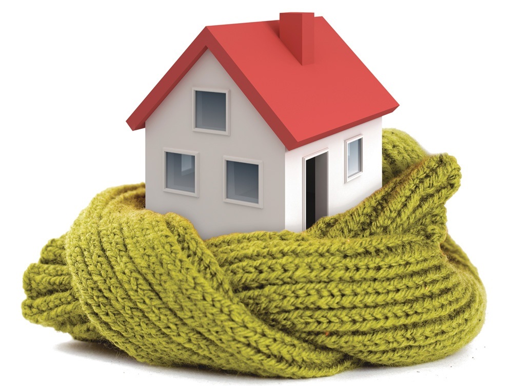 home wrapped in sweater